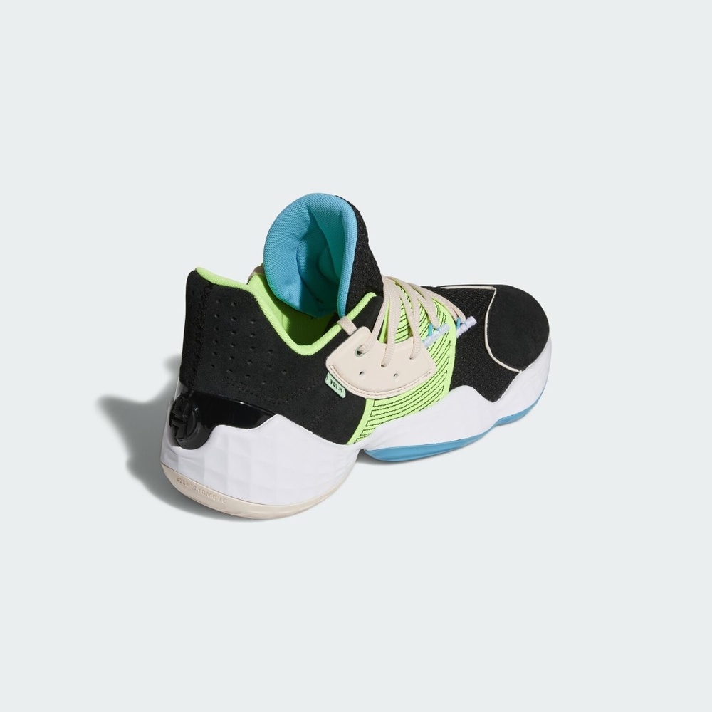 Adidas Harden Vol. 4 Low Mens Basketball Shoes Black Green FY0874 NEW Size 7.5 - Picture 6 of 7